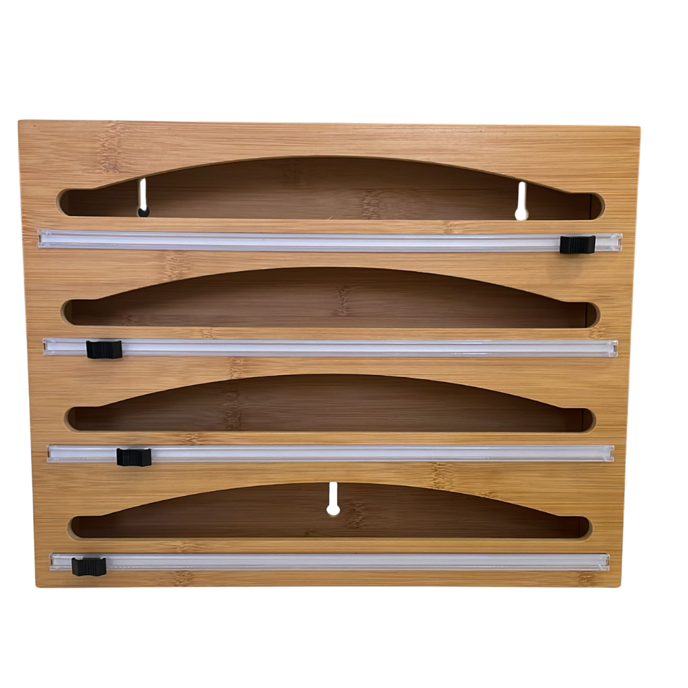 Organizador de Papel Film y Aluminio en Madera | Montaje Pared Guatemala