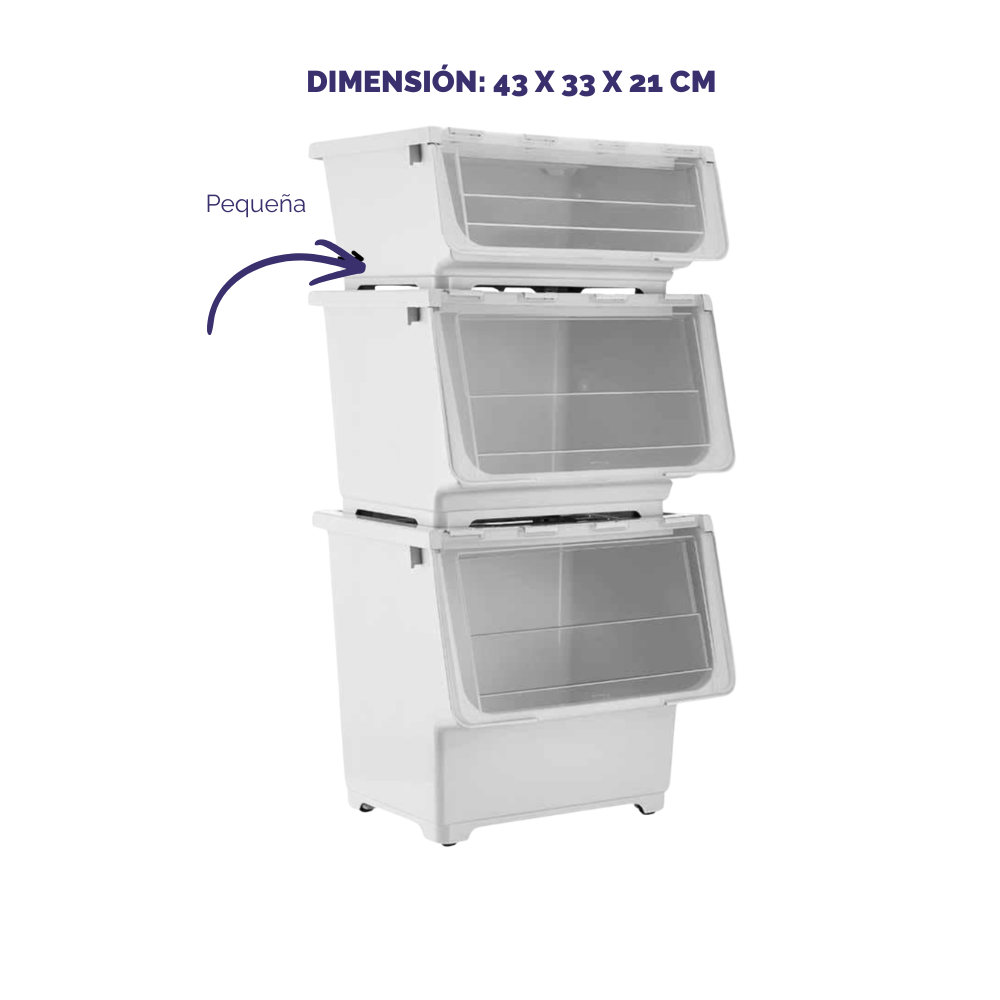 Cajas - Caja store apilable tamaño S
