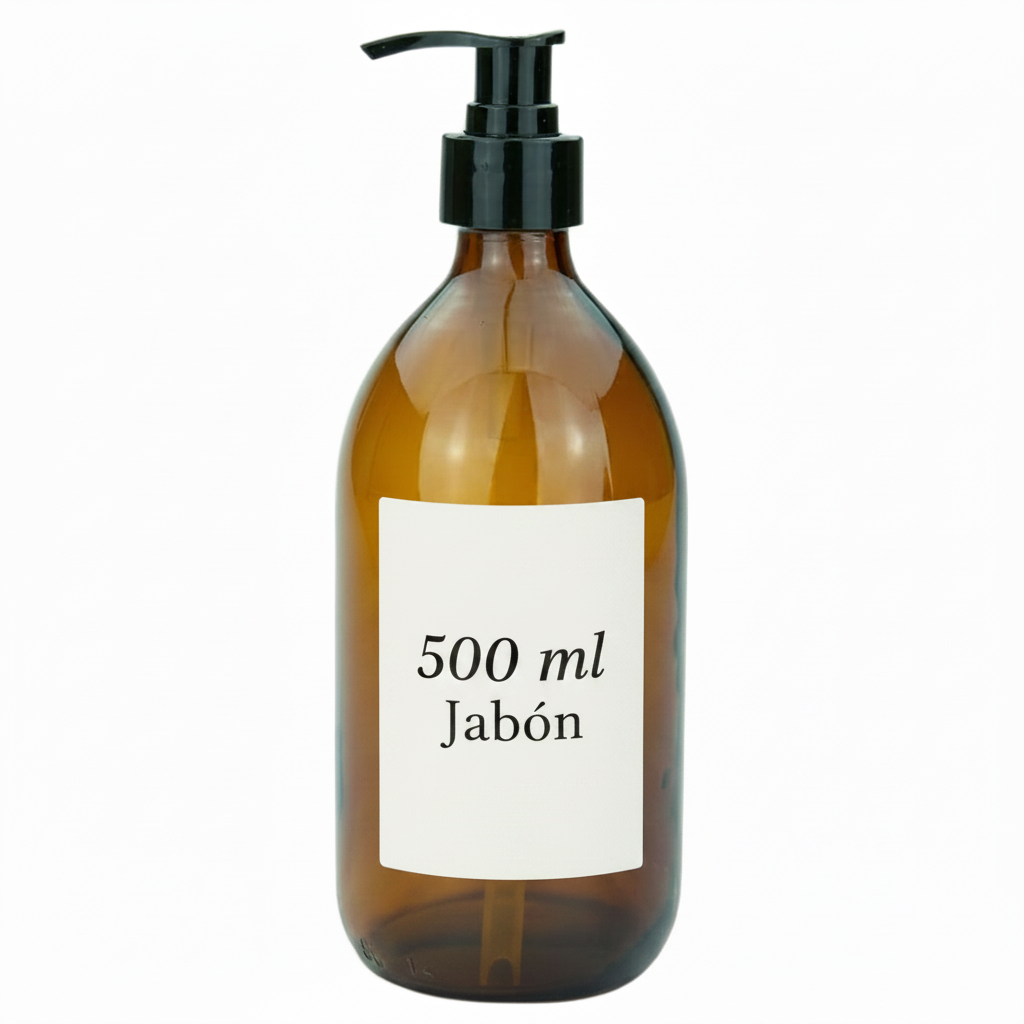 Baño - Frasco de vidrio de 500 ml | Picky Club Guatemala