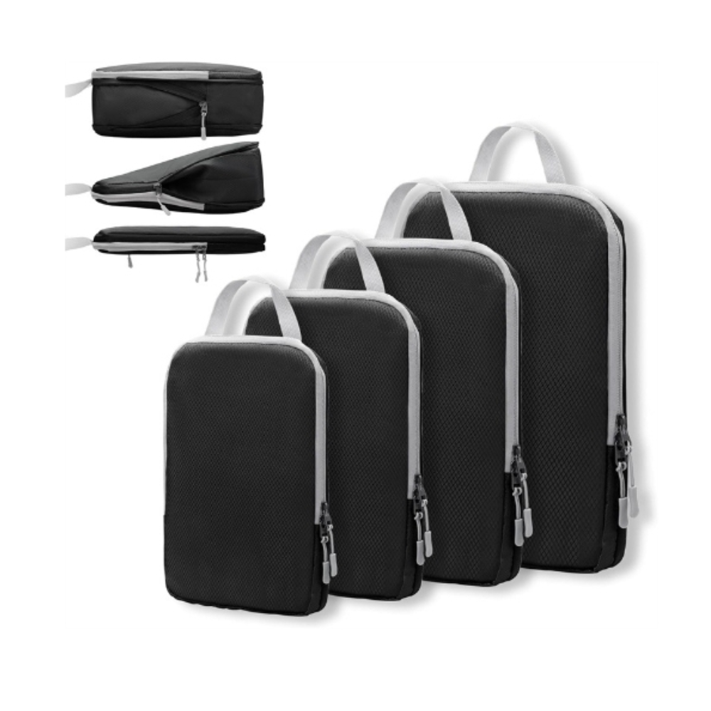 Viaje - Kit de Bolsas de Compresión 7 Piezas Color Negro