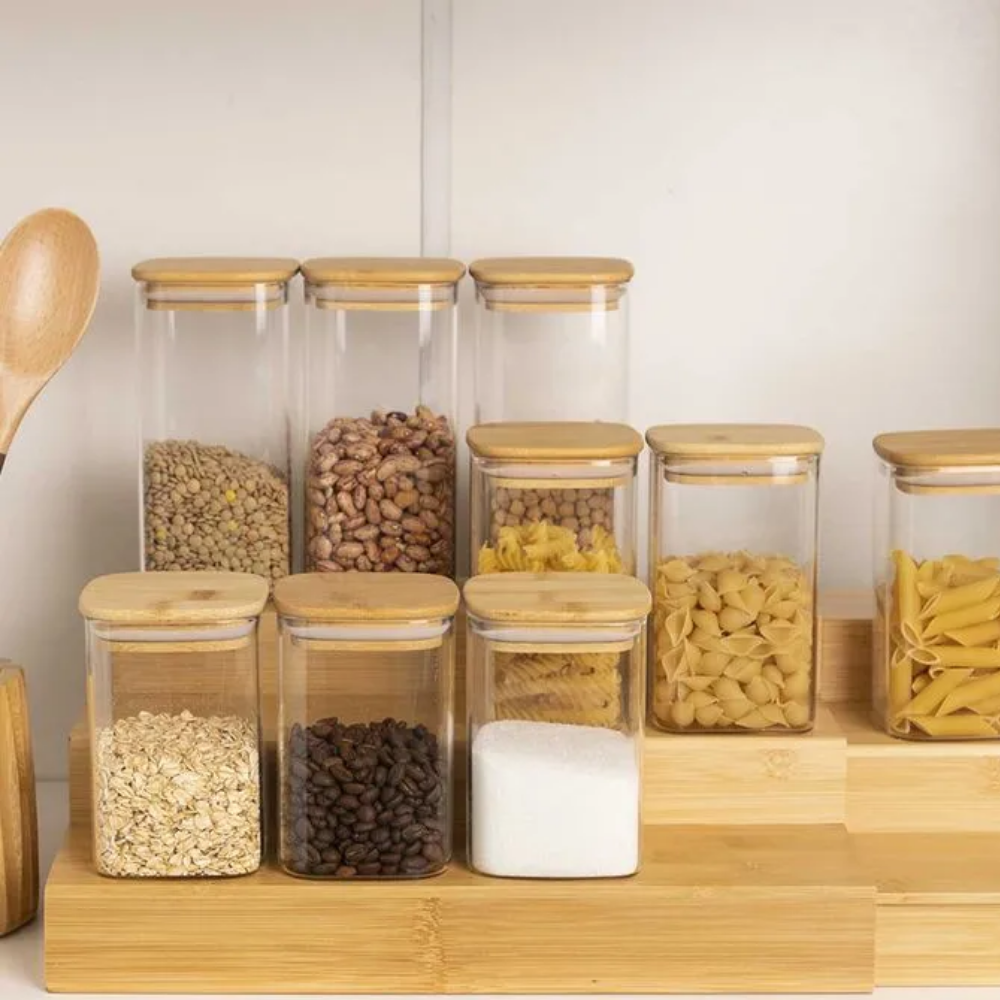 Bambu - Contenedor de vidrio 1180 ml