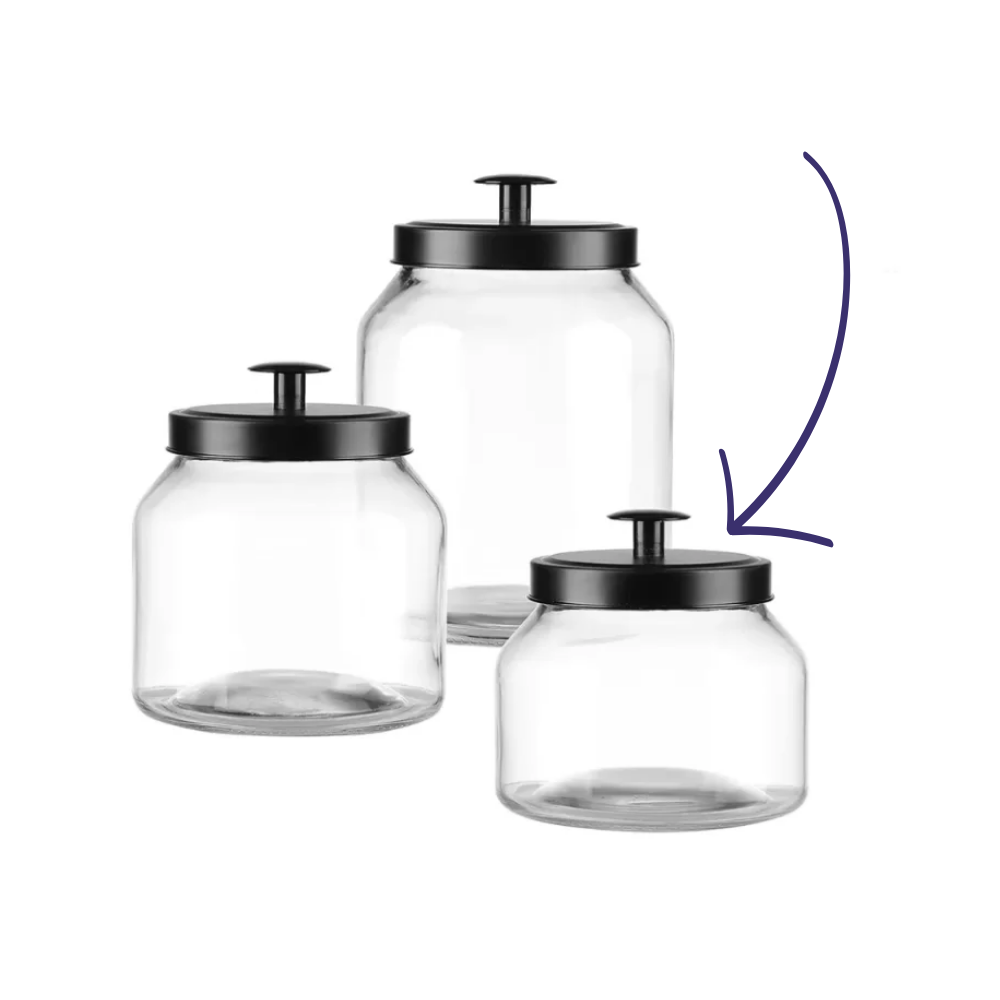 Coffee Station - Contenedor de vidrio hermético 1.6L
