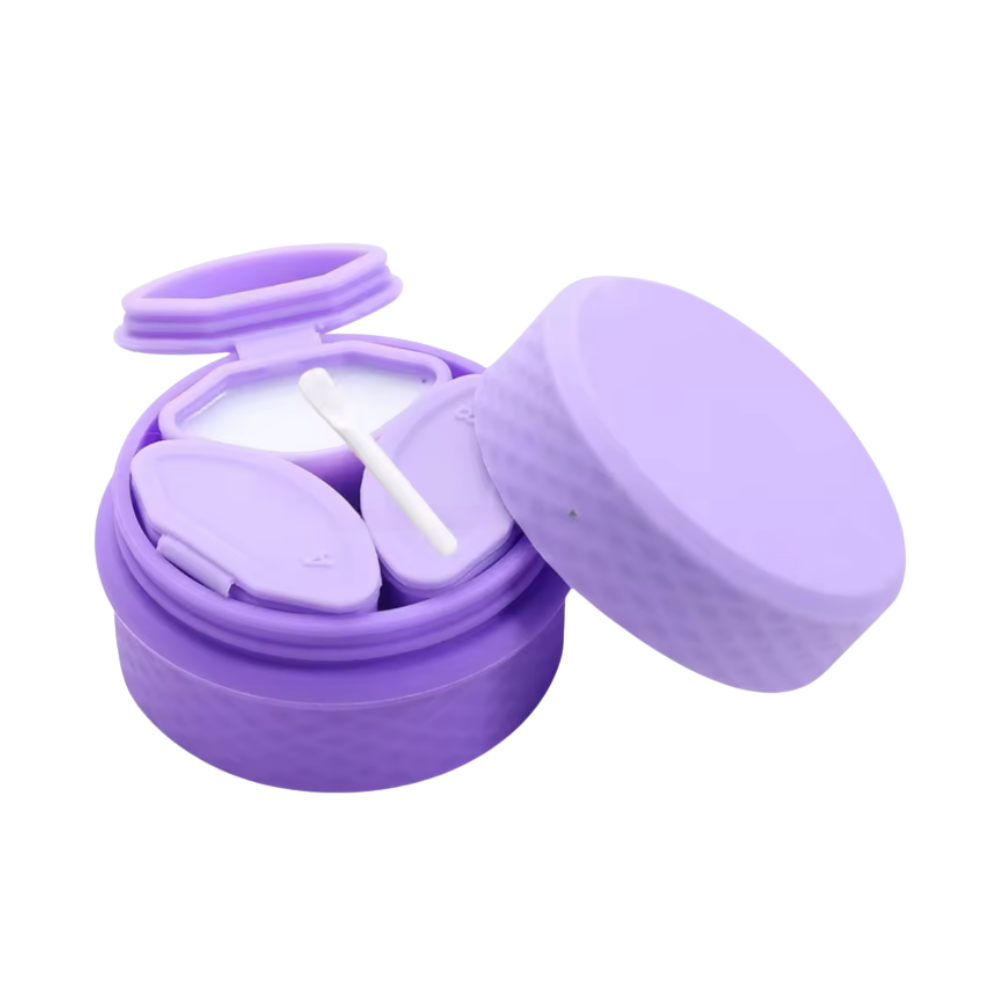 VIAJE - CONTENEDOR DE CREMAS DE SILICON VARIOS COLORES
