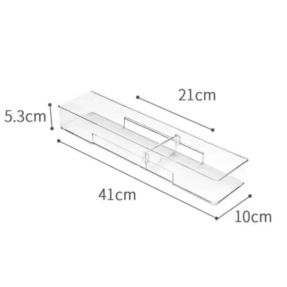 Acrilico - DIVISION DE GAVETAS TRANSPARENTE PEQUEÑA