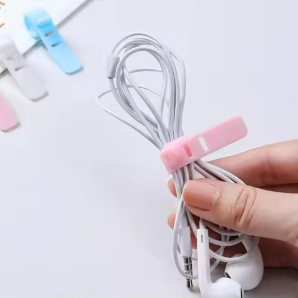Tecnologia - SUJETADOR DE CABLES ROSADO