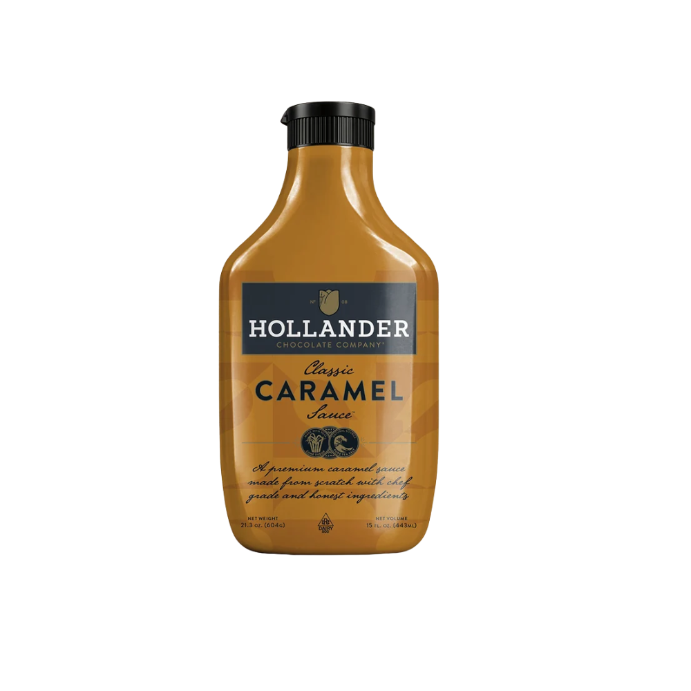 Coffee Station - Salsas Hollander Pumpkin, Caramelo, y chocolate de 14 onz