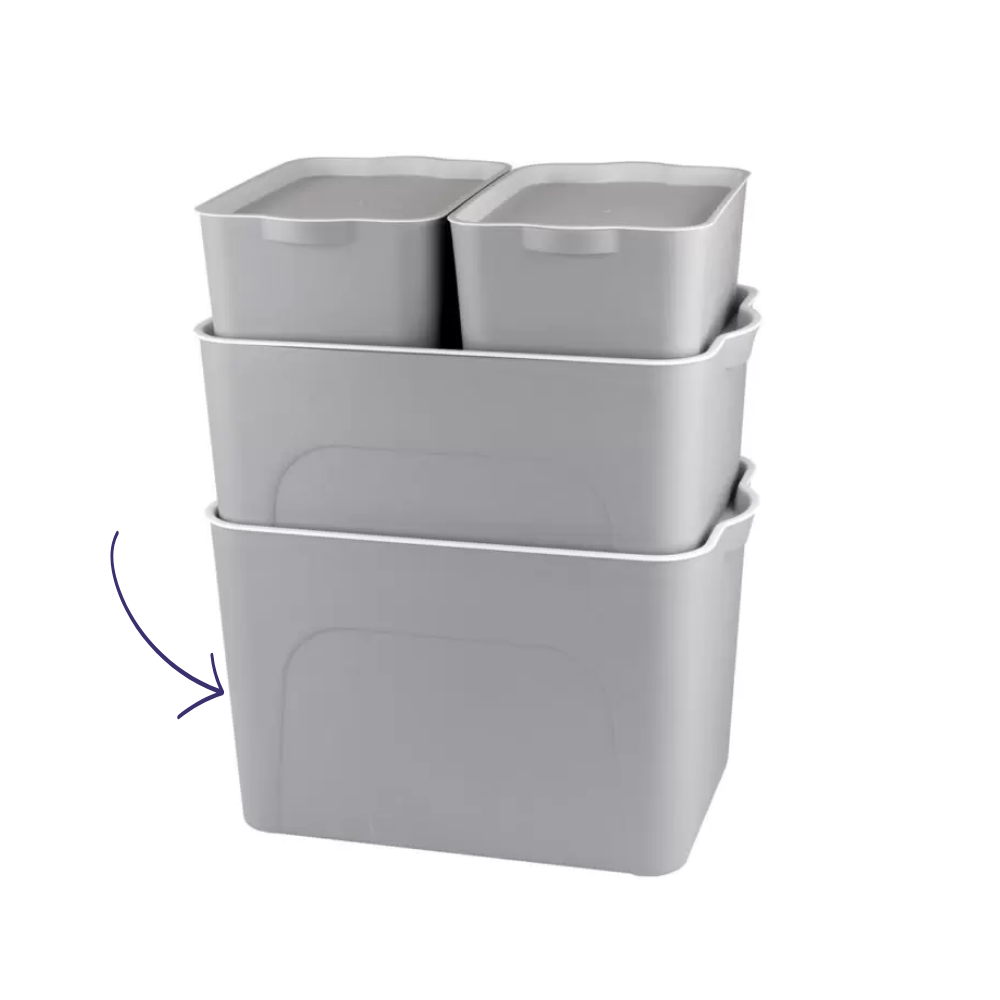 CAJAS - CAJA PBOX EXTRA GRANDE GRIS
