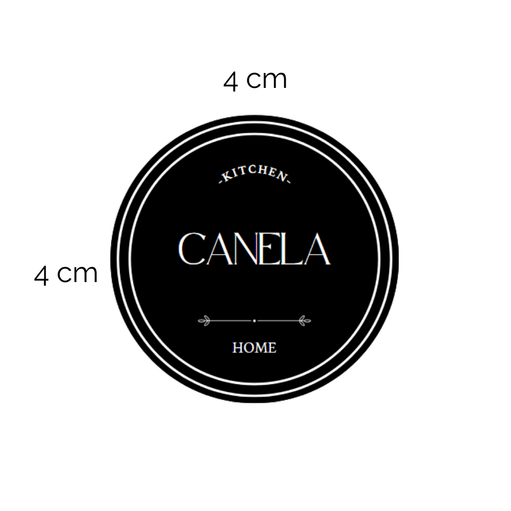 Stickers - Paquete de 6 stickers Redondas en fondo negro