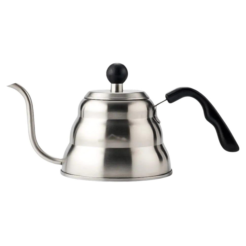 Jarra cuello de ganso acero inoxidable 304 plateada 1 litro para cafe - Picky Club Guatemala