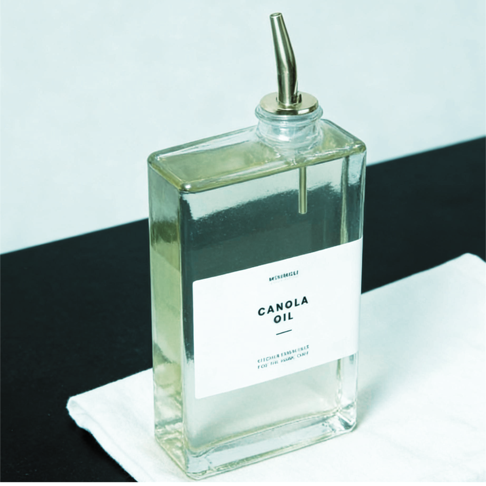 Alacena - CONTENEDOR PARA ACEITE CUADRADO PLATEADO