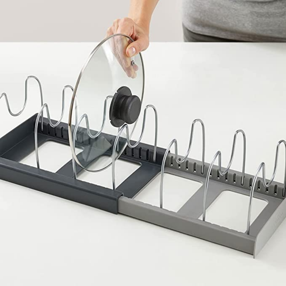 Cocina - Organizador de tapaderas y ollas expandible