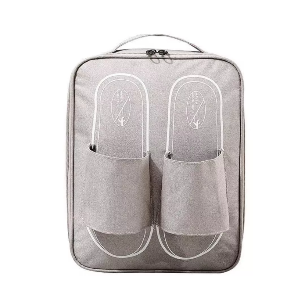 Organizador de zapatos de viaje gris impermeable con asas - Picky Club Guatemala