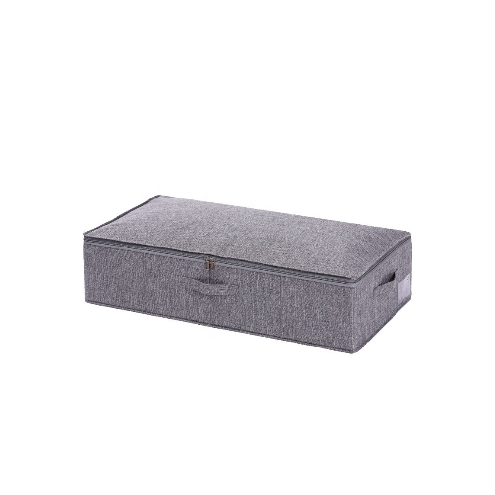 Closet - Caja de Tela Gris ideal para Edredones, Sabanas y Bolsas