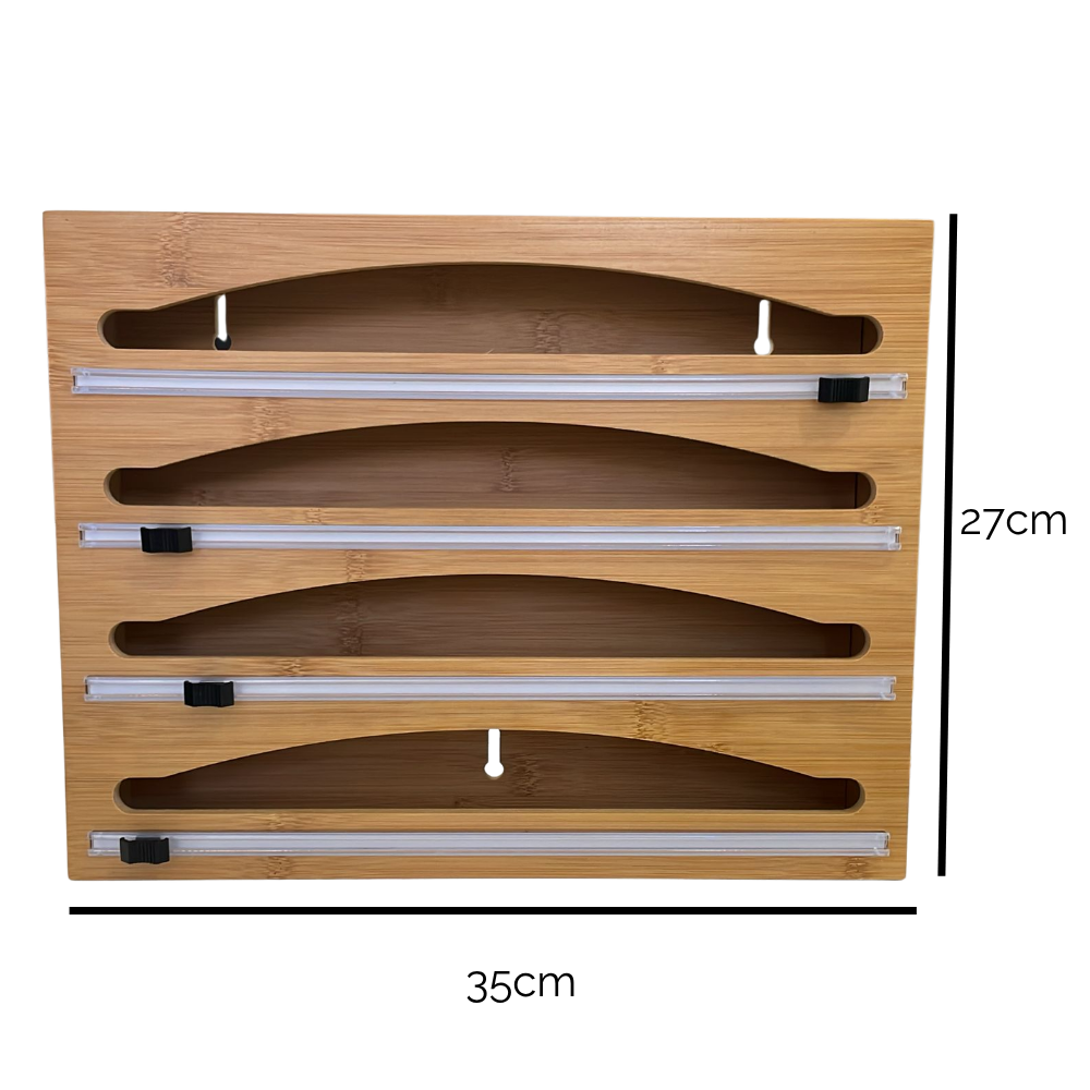 Organizador de Papel Film y Aluminio en Madera | Montaje Pared Guatemala