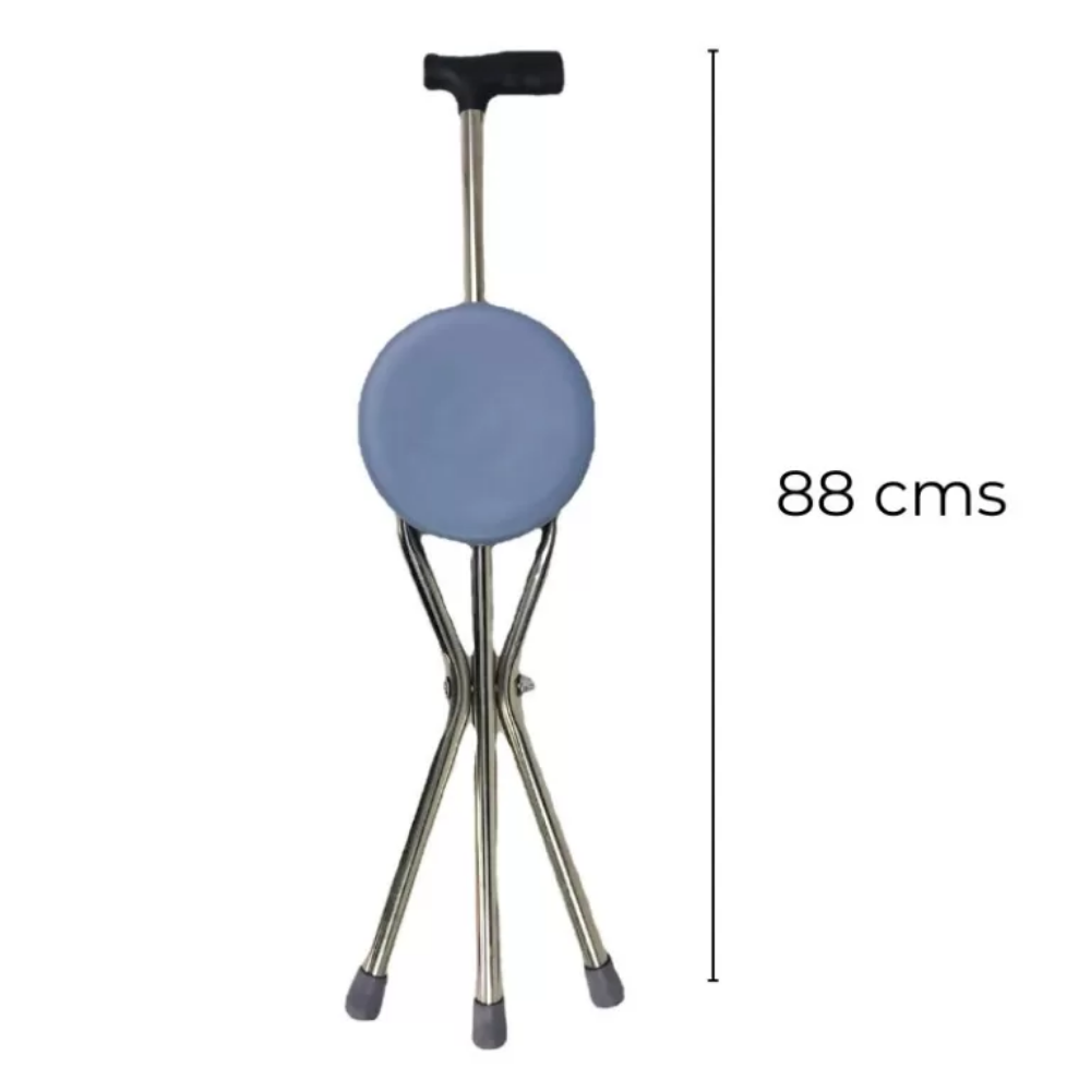 Silla Bastón Plegable 88 cm Acero Inoxidable | Ultraligera Guatemala