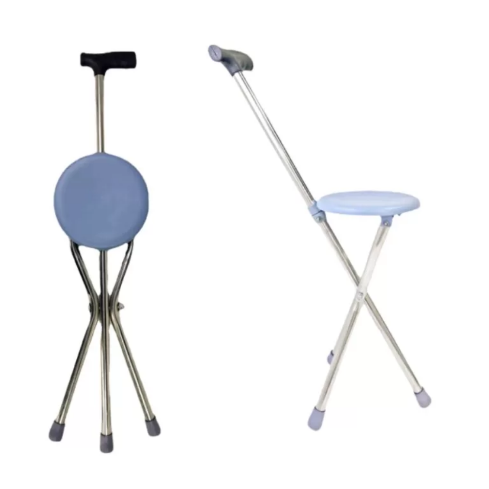 Silla Bastón Plegable 88 cm Acero Inoxidable | Ultraligera Guatemala