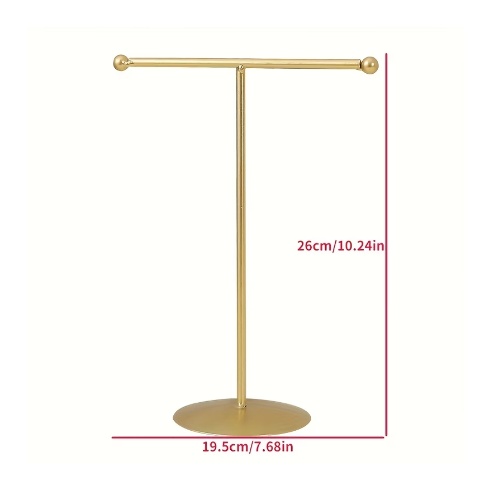 Joyeros - Base de Metal Dorada para Collares