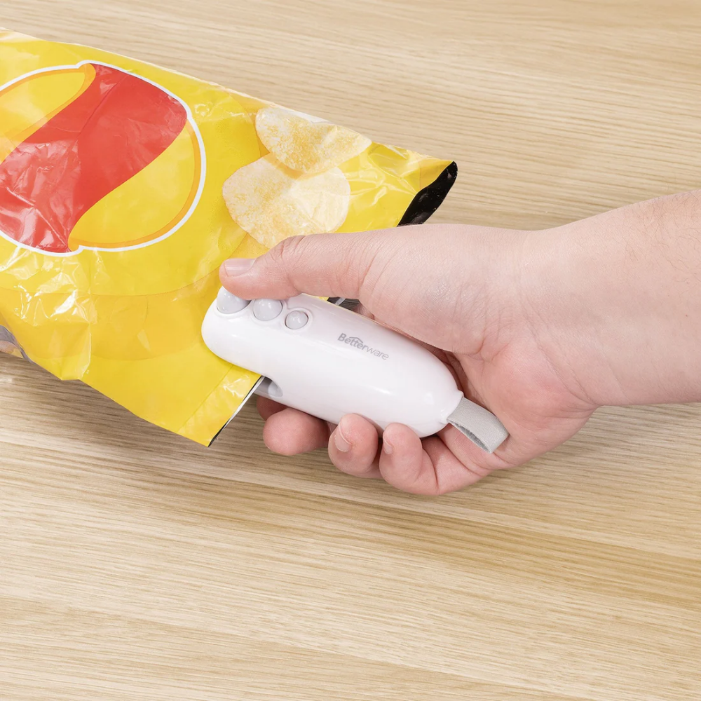 Sellador de Bolsas 2 en 1 Recargable con Corte | Sella Fácil Guatemala | Picky Club Guatemala