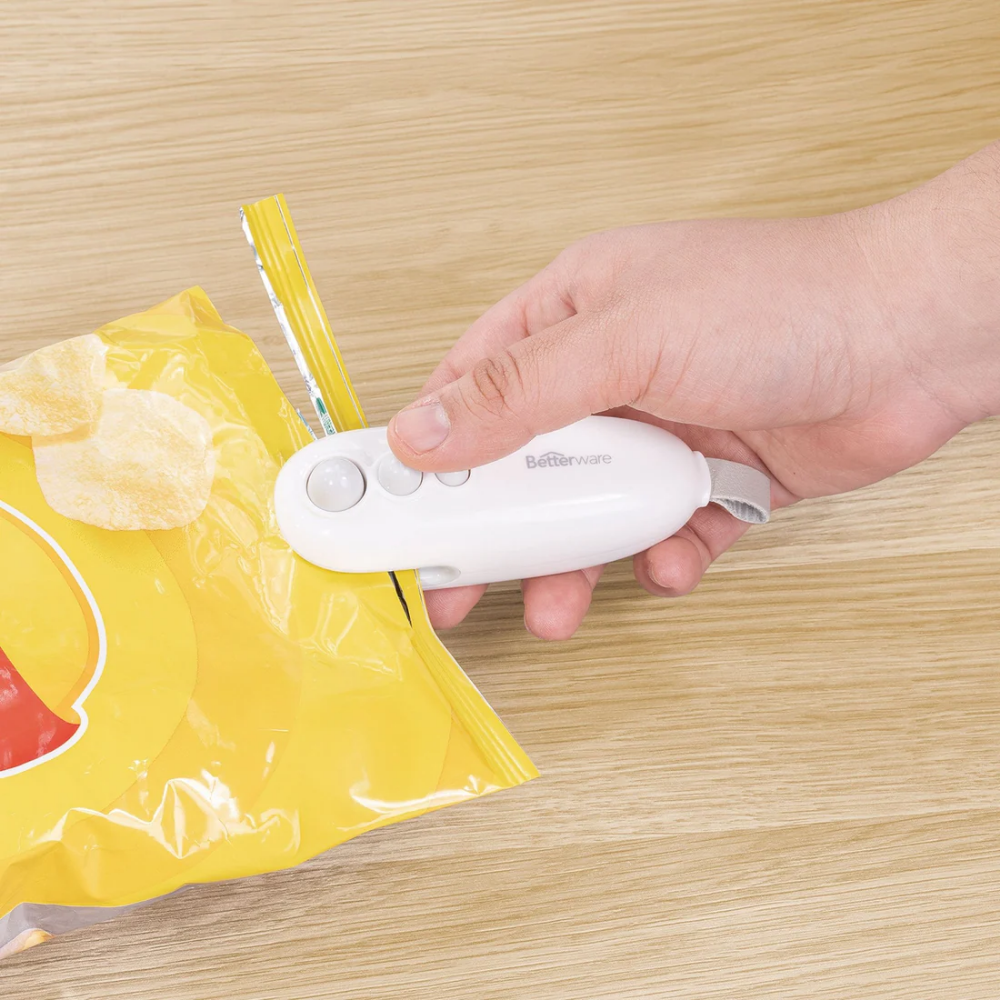 Sellador de Bolsas 2 en 1 Recargable con Corte | Sella Fácil Guatemala | Picky Club Guatemala