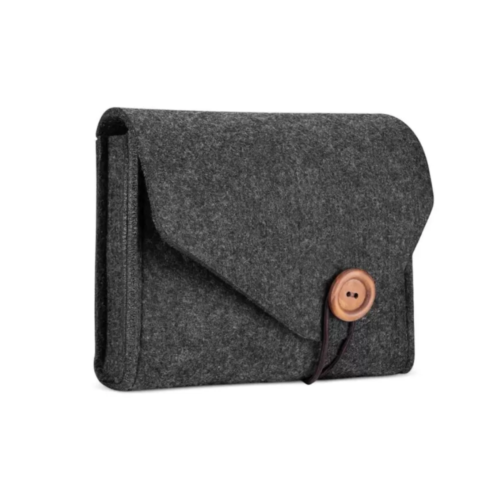 Oficinas - Estuche de felpa gris oscuro