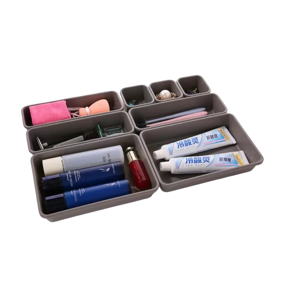 Oficinas - Kit modular 8 cajas gris