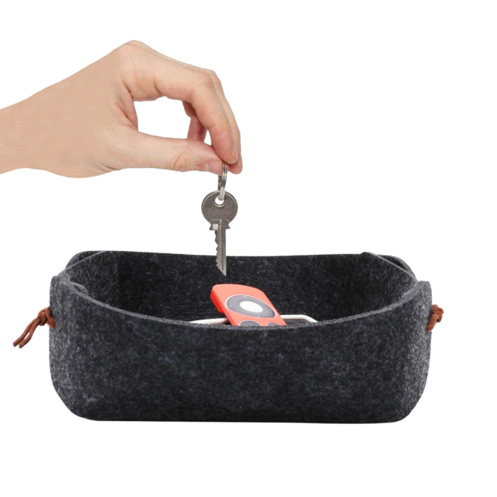 Dormitorio - Bandejas de felpa con cuero