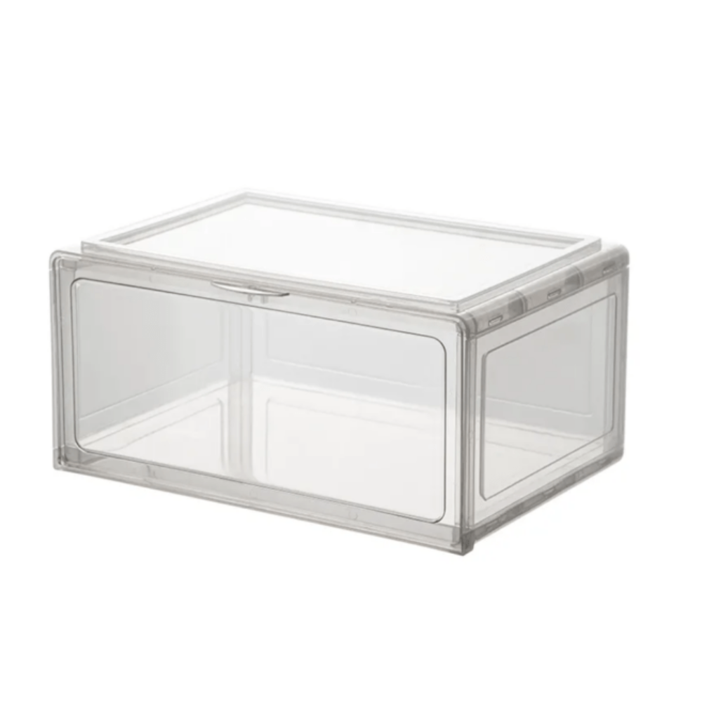Closet - CAJA DE ZAPATOS BAJA TRANSPARENTE UNIDAD