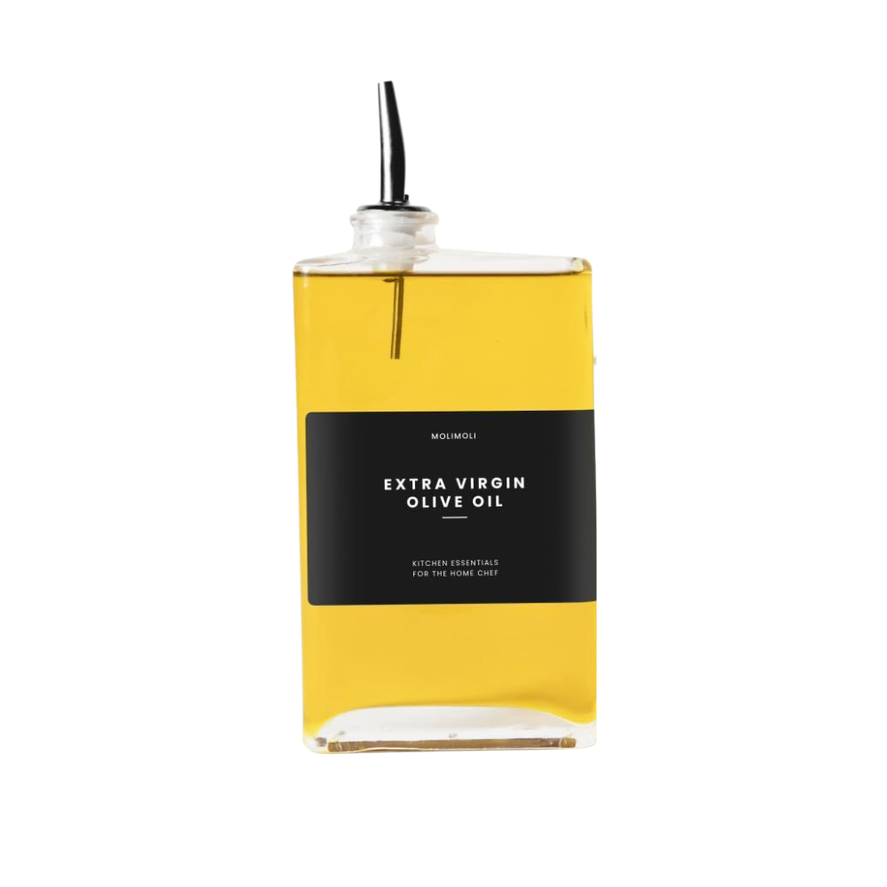 Alacena -  CONTENEDOR PARA ACEITE CUADRADO PLATEADO