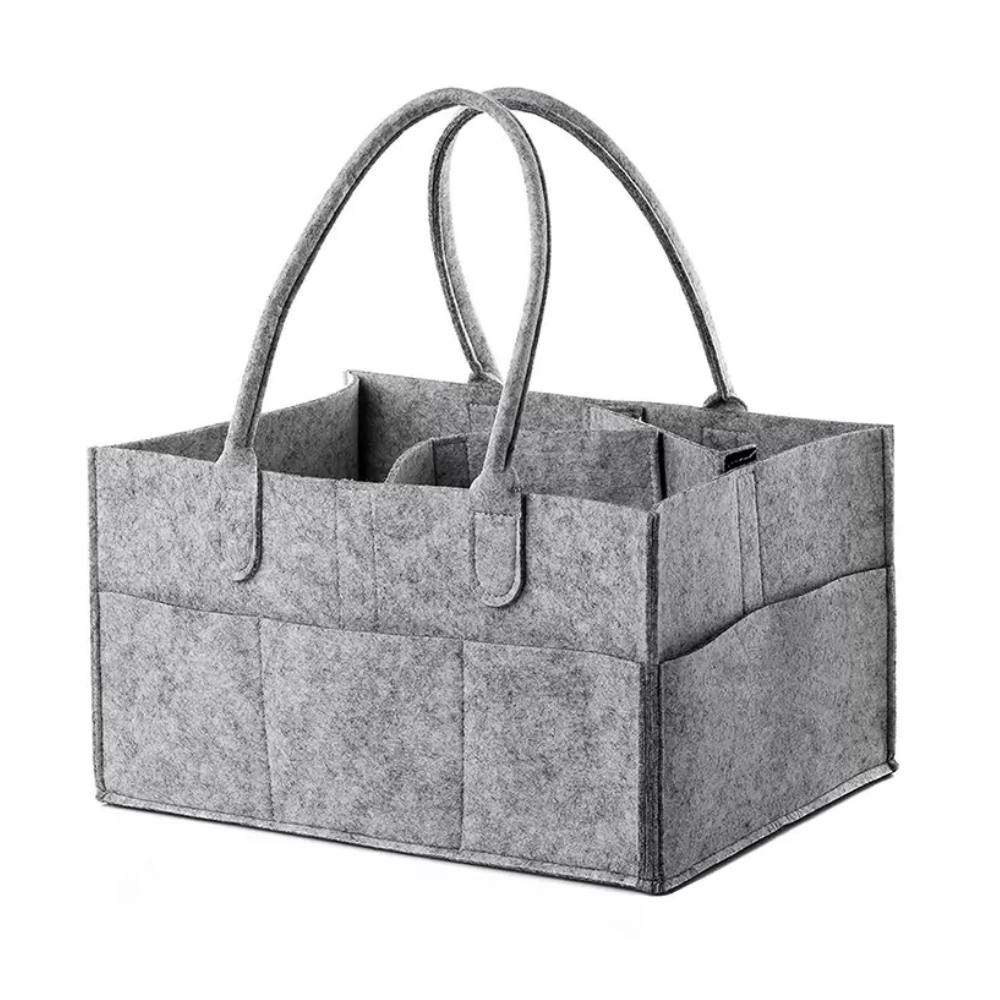 Niños - Caddy de felpa gris claro