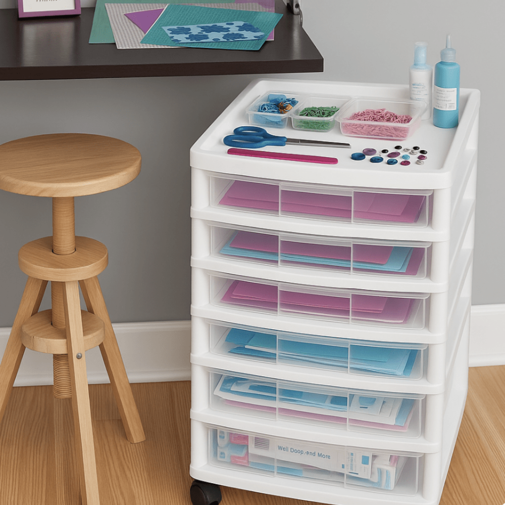 Manualidades - Trolly Organizador Para Papel Scrapbook