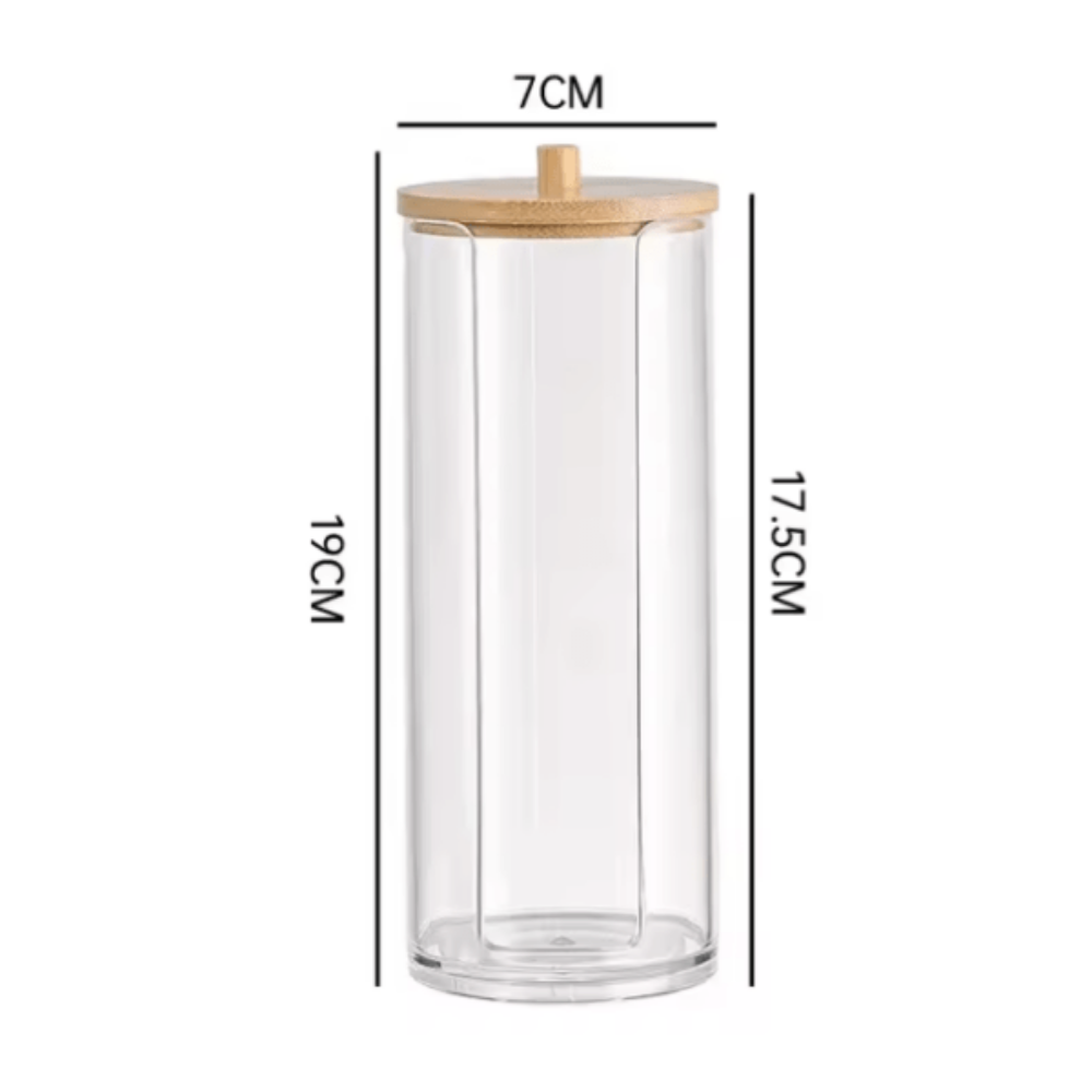 Baño - Organizador Redondo L para Pads De Algodón