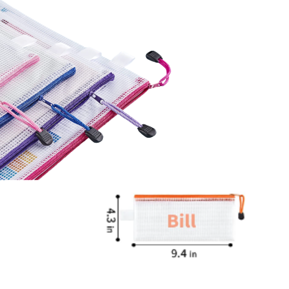 Niños - Carpeta zippers S varios colores