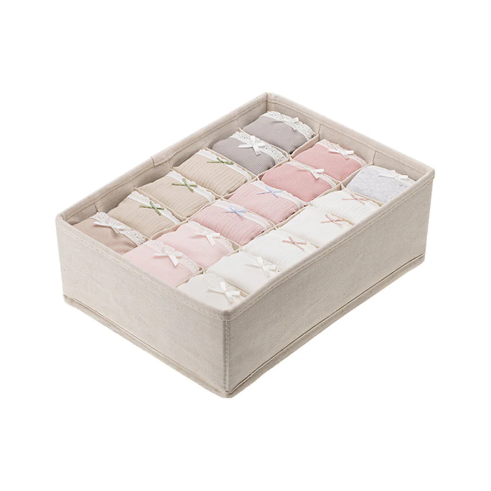 Closet - Caja de tela con divisiones grande