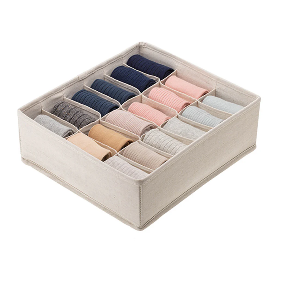 Closet - Caja de tela con divisiones extra grande
