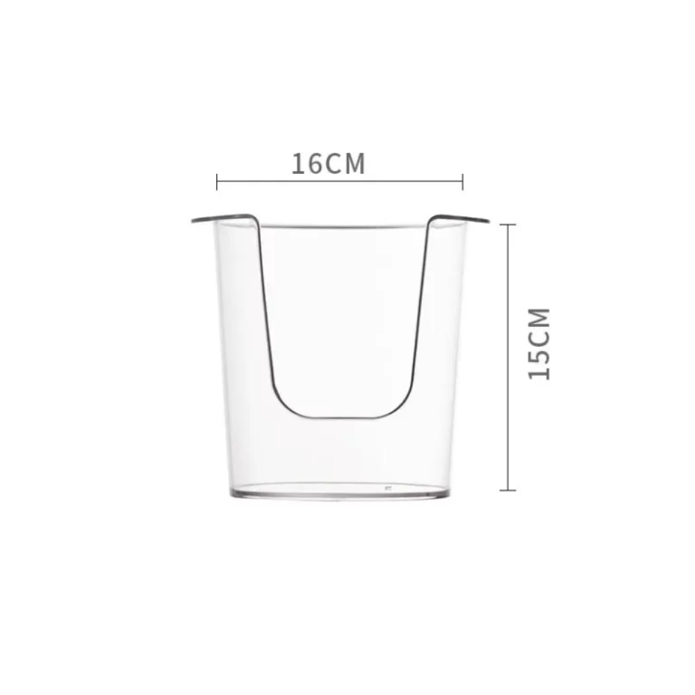 Alacena - Organizador de platos transparente bajo