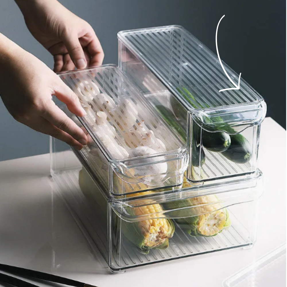 Refrigeradora - Contenedores transparentes con tapadera 101 M