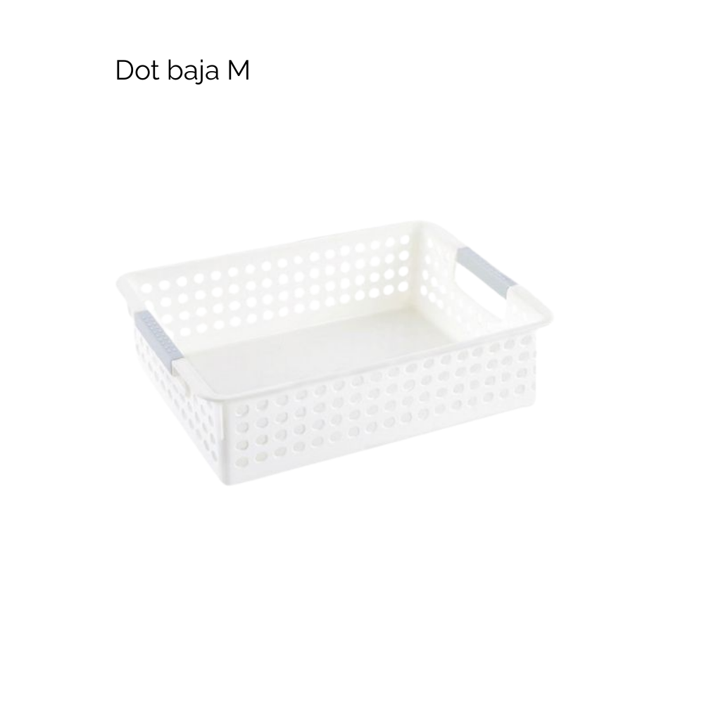 Closet - Canasta dot baja tamaño mediana