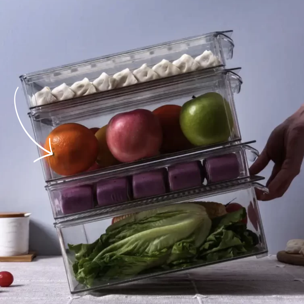 Refrigeradora - Contenedores transparentes con tapadera 102 M