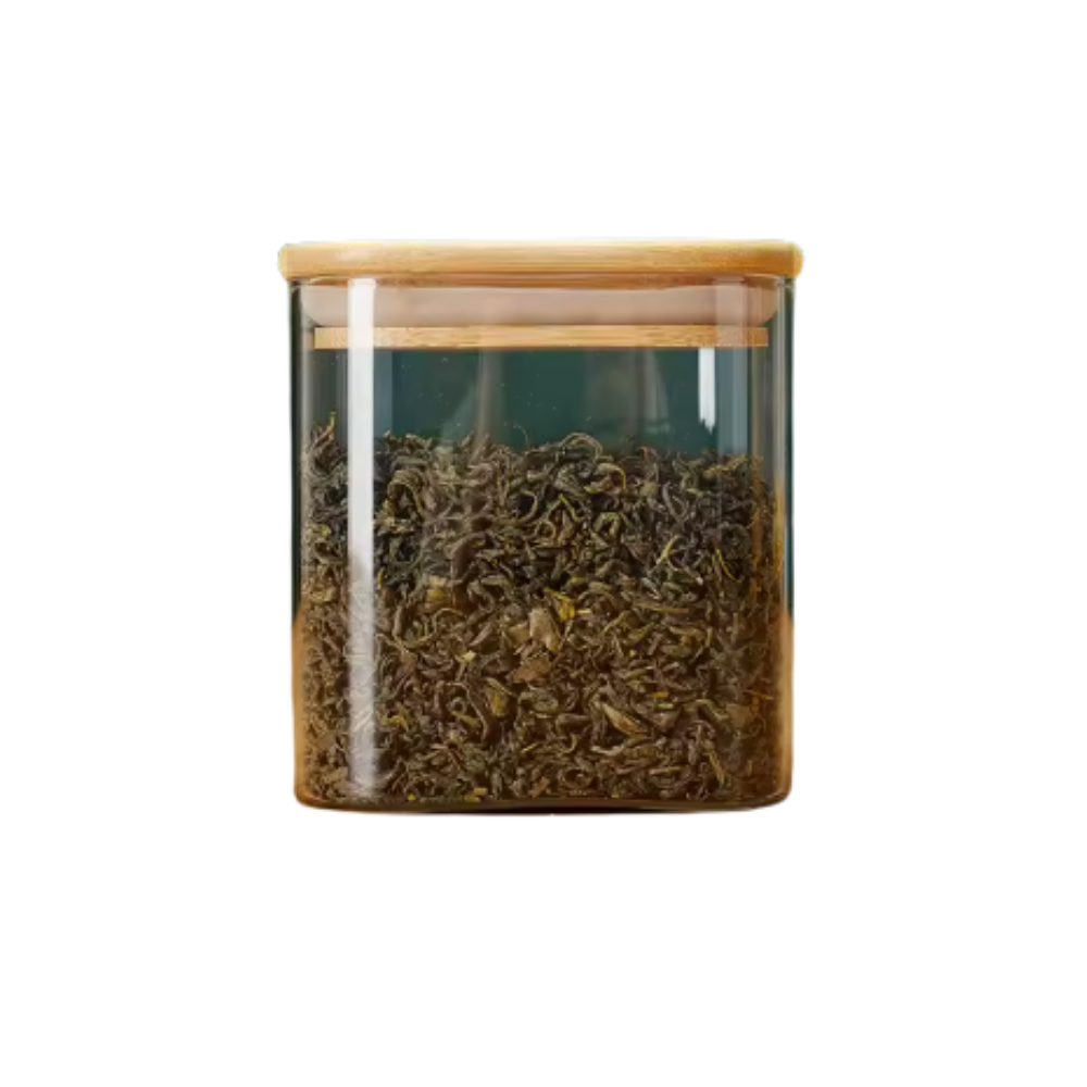 Bambu - Contenedor de vidrio 600 ml