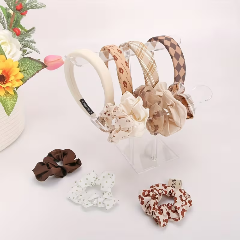 Organizador de Diademas Doble Tipo T | Exhibidor Accesorios Cabello Guatemala