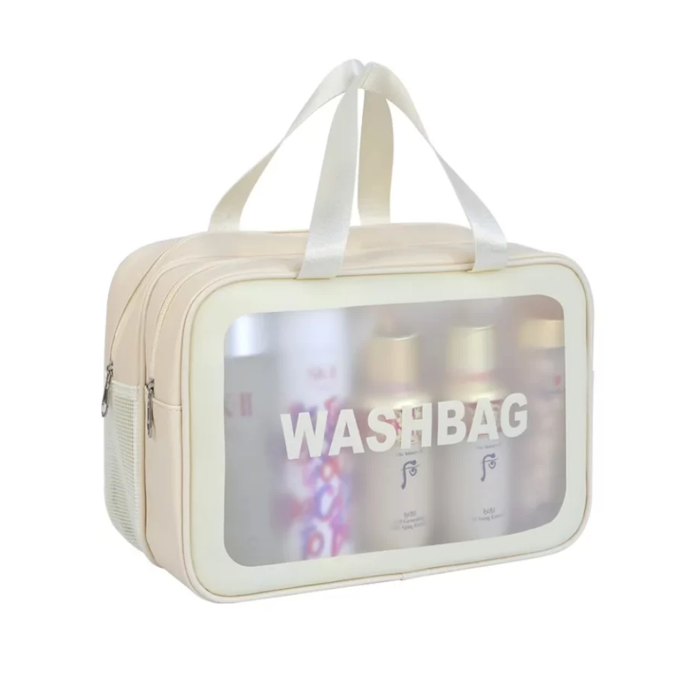 Cosmetiquera - Washbag beige L