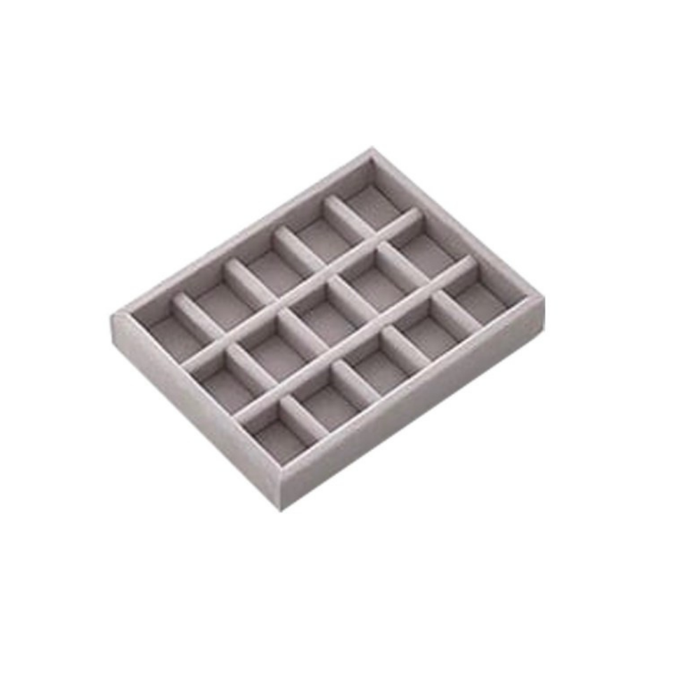 Joyeros - Bandeja para joyas con 15 divisiones pequeña