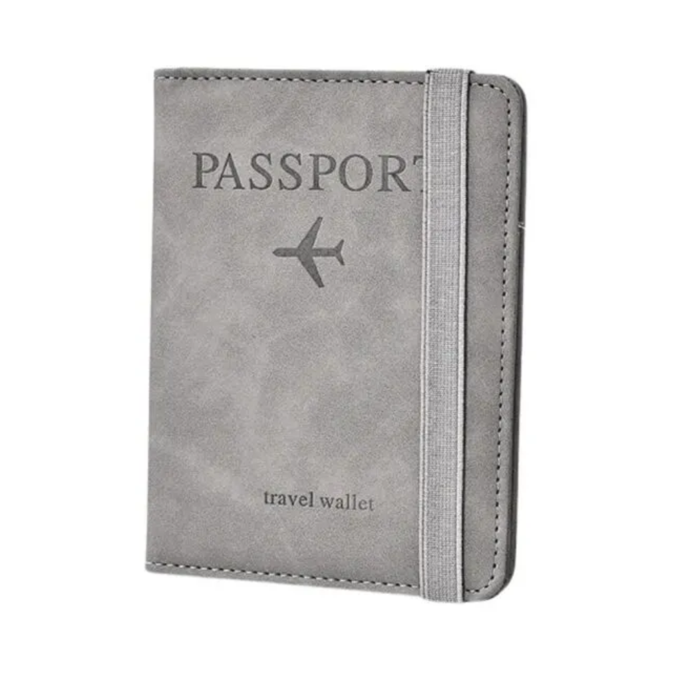 Viaje - PORTA PASAPORTE CON DIVISIONES GREY