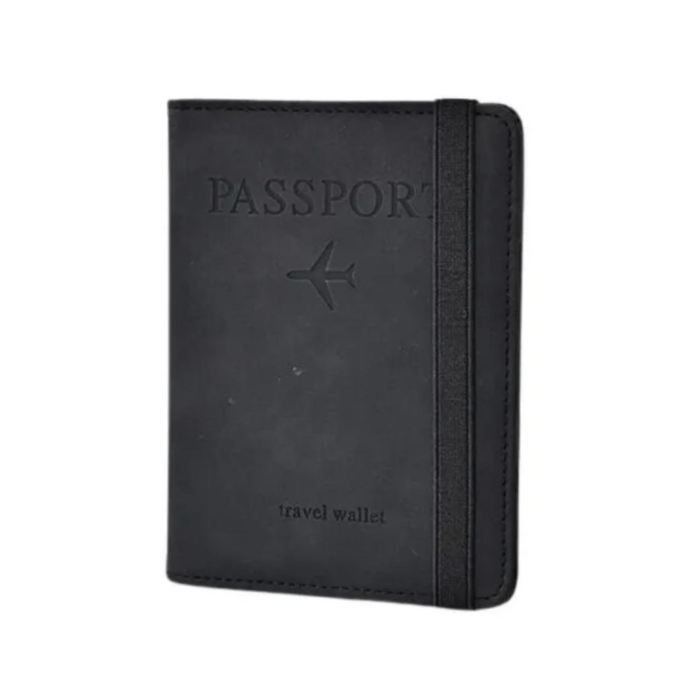 Viaje - PORTA PASAPORTE CON DIVISIONES BLK