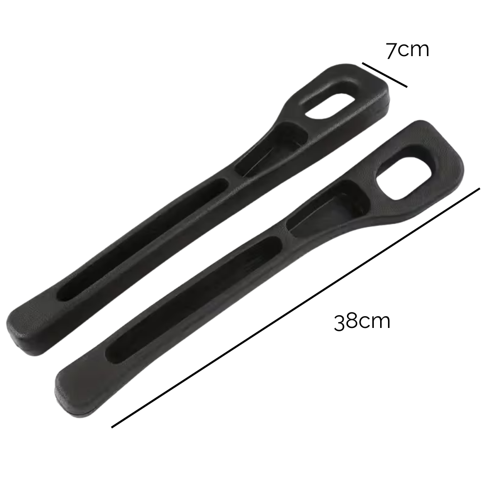 Barras laterales negras para carro dimensiones 7x38cm set 2 piezas relleno asiento - Picky Club Guatemala