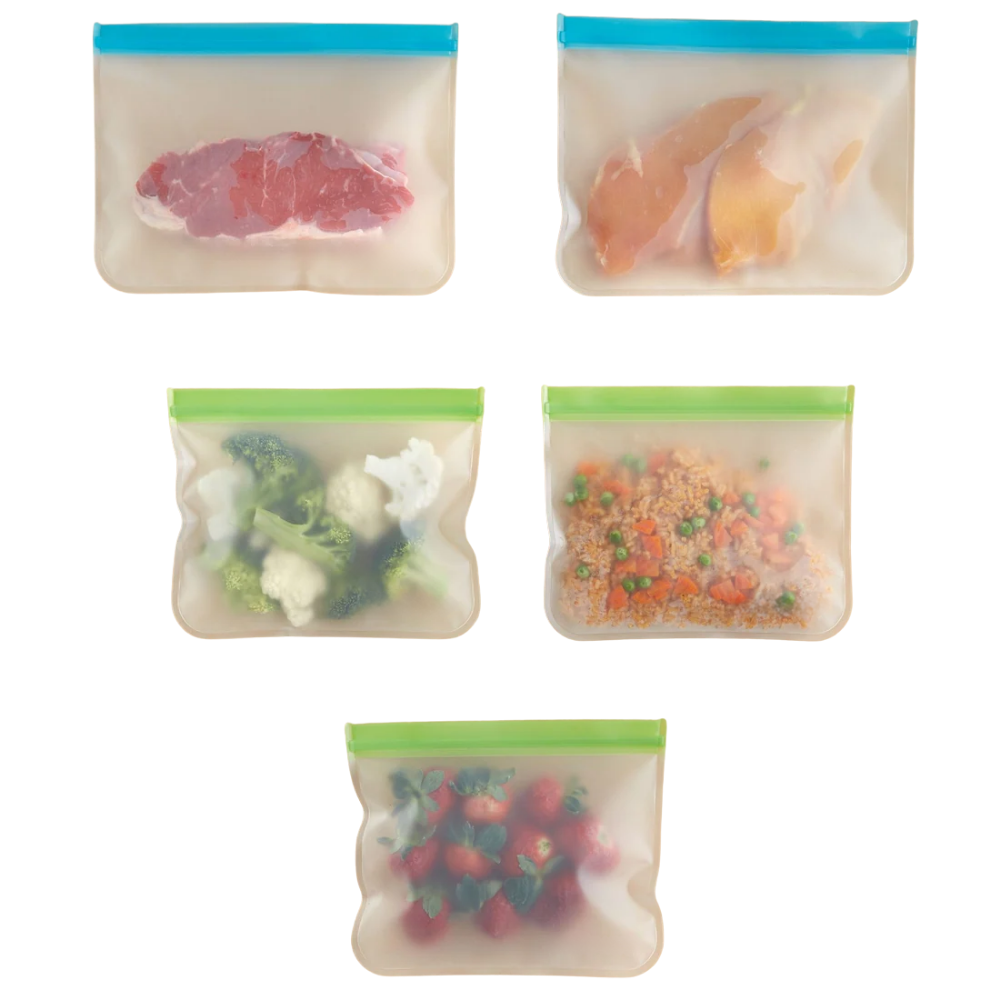 Refrigeradora-Set Bolsas Reutilizables Zip