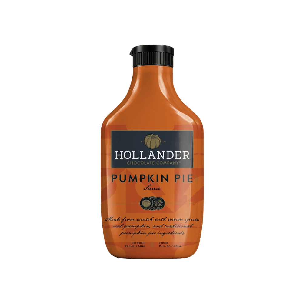 Coffee Station - Salsas Hollander  Pumpkin, Caramelo, y chocolate de 14 onz