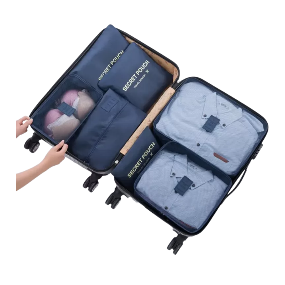 Viaje - KIT DE 7 BOLSAS SECRET AZUL