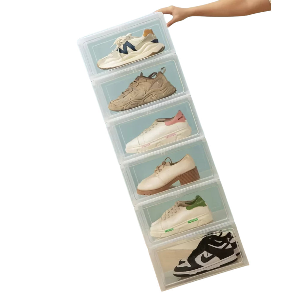 Closet - CAJA DE ZAPATOS BAJA TRANSPARENTE