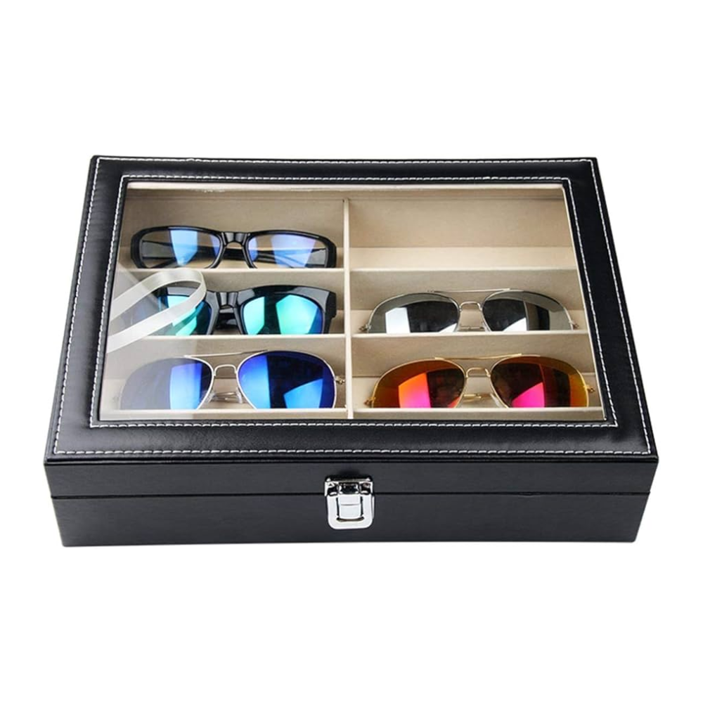 Viaje - Caja de Almacenaje para Gafas – 8 Ranuras